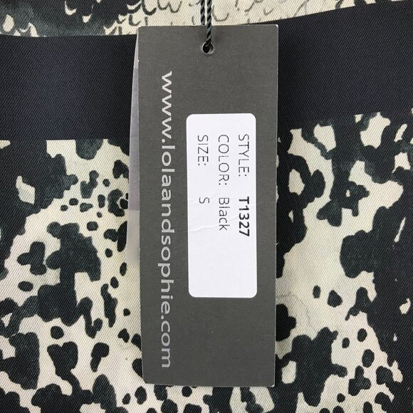 New Lola & Sophie Womens Snakeskin Print Blouse With Zipper Details S - Picture 9 of 16